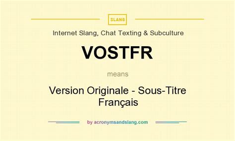 voostfr|vostfr definition.